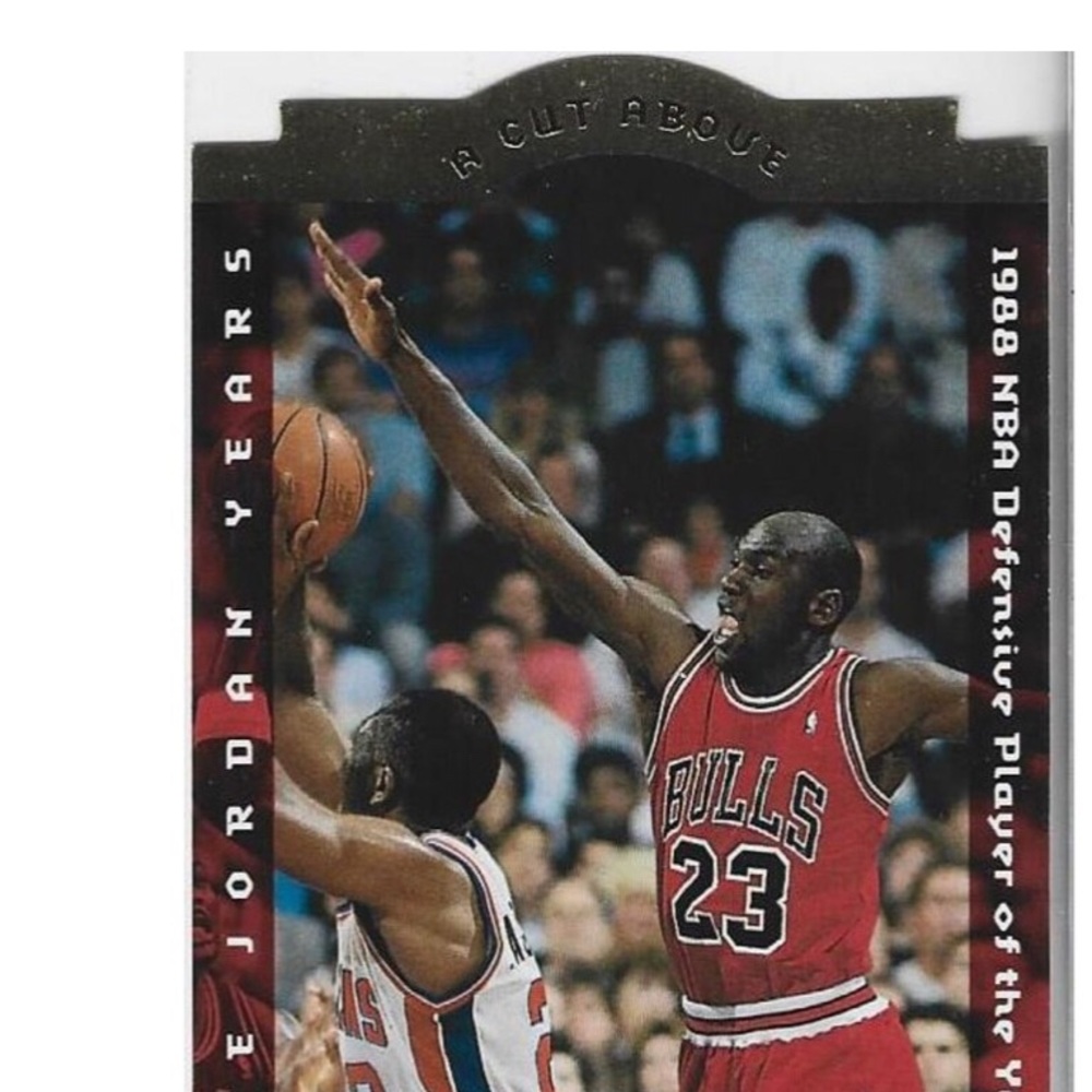 Michael Jordan die cut upper deck super short print mint condition trading card!